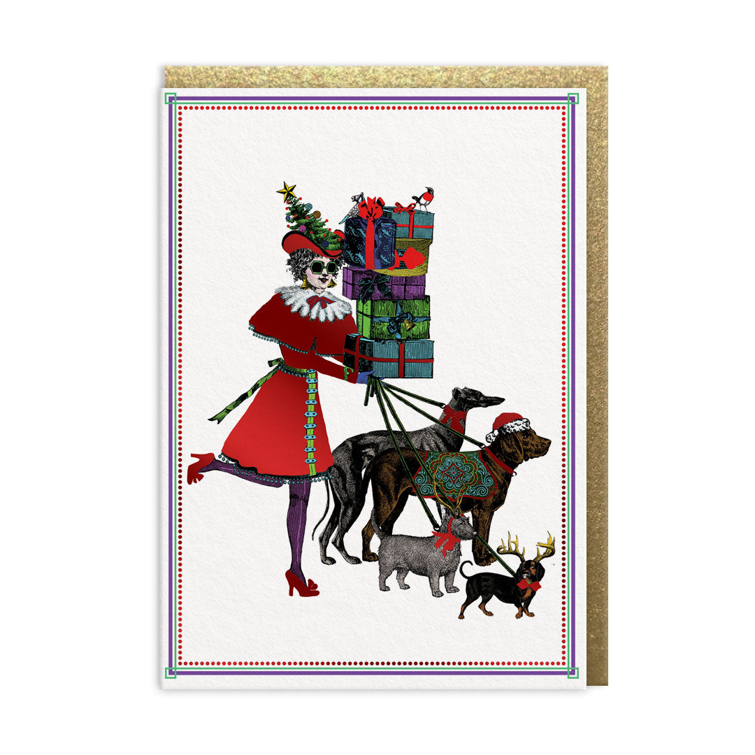 Christmas Shopping Greeting Card