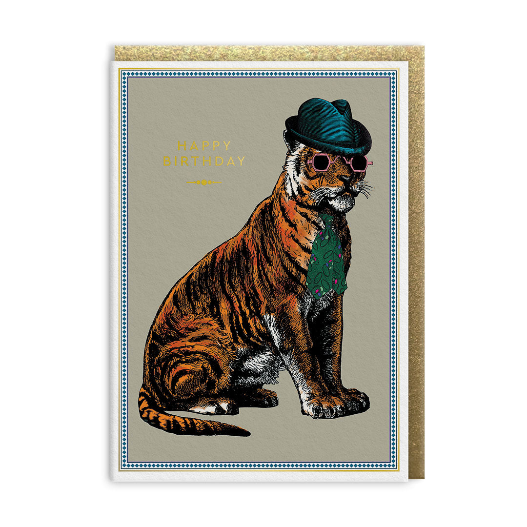Cool Cat Greeting Card