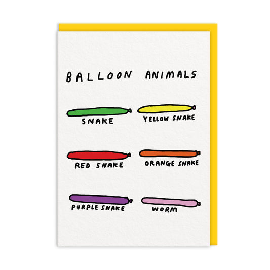 Balloon Animals Greeting Card