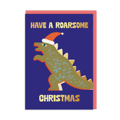 Pack of 6 Christmas Cards - Roarsome Christmas