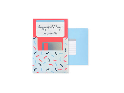 Floppy Disk 3D Pop Up Greeting Card