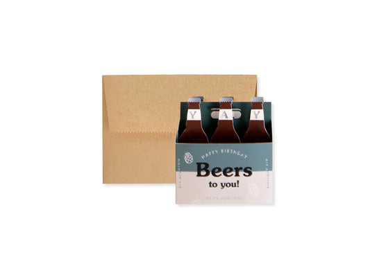Beers To You 3D Pop Up Greeting Card