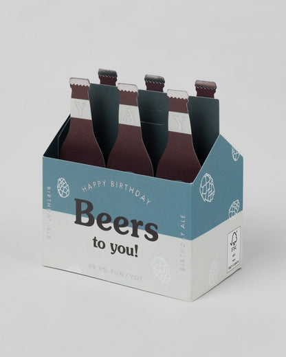 Beers To You 3D Layered Greeting Card