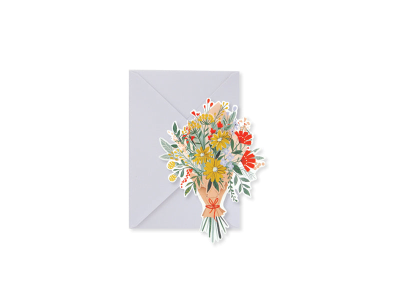 Wildflowers 3D Pop Up Greeting Card