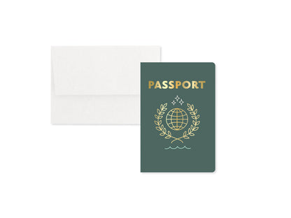 Passport 3D Layered Greeting Card