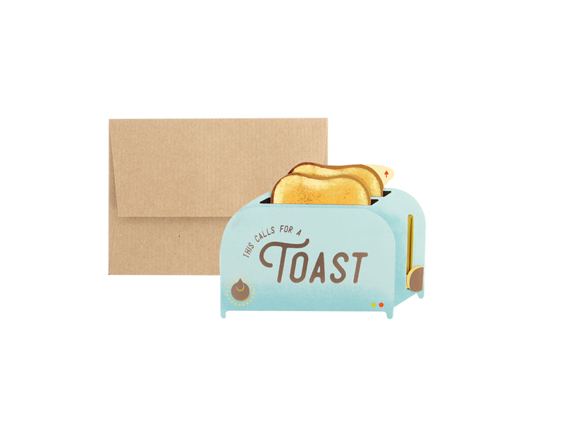Toaster 3D Layered Greeting Card