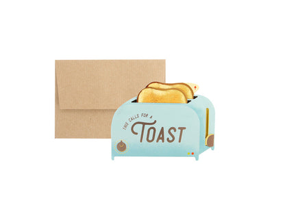 Toaster 3D Layered Greeting Card