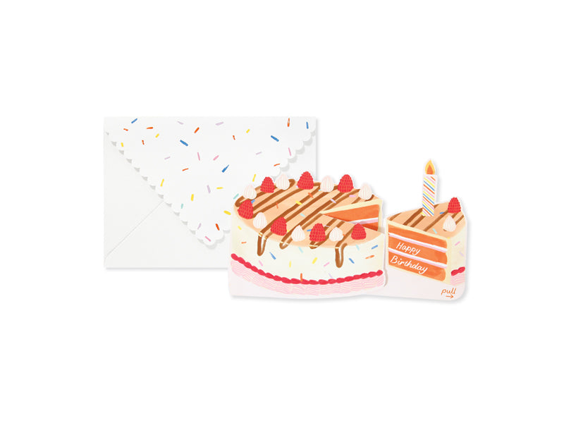 Cake 3D Layered Greeting Card