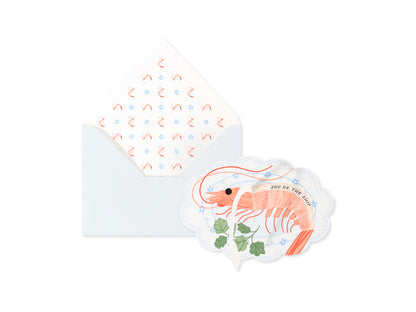 shrimp mtg card Shrimp 3D Pop Up Greeting Card