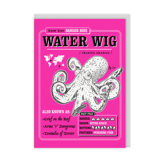 Water Wig Greeting Card