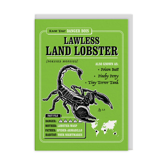 Lawless Land Lobster Greeting Card