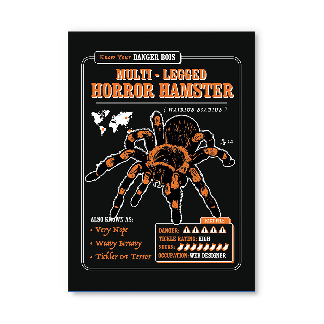 Multi-Legged Horror Hamster Postcard