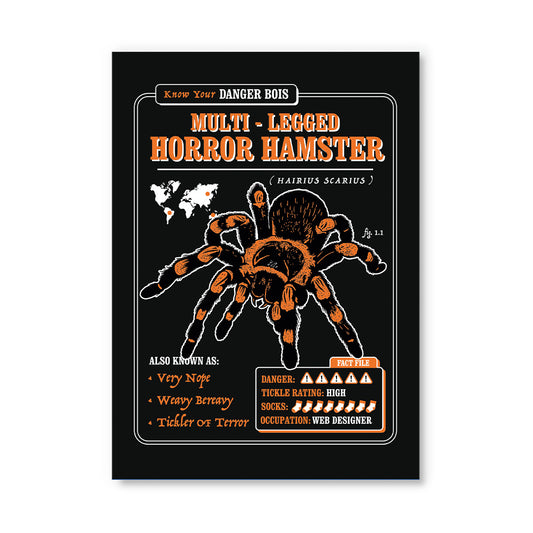 Multi-Legged Horror Hamster Postcard