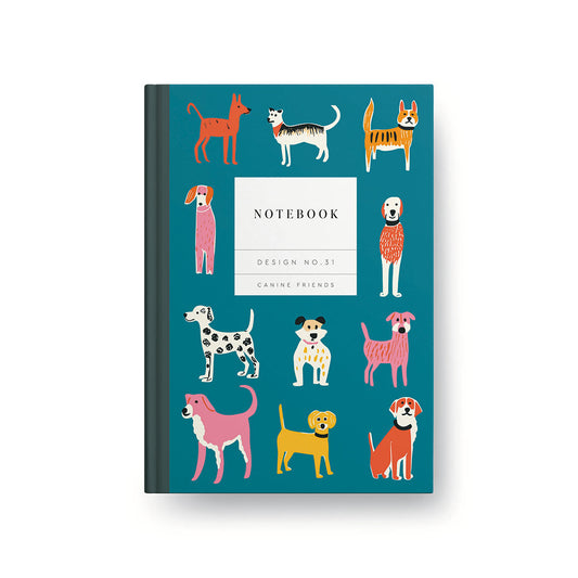 Design No.31 Canine Friends Hardback Notebook