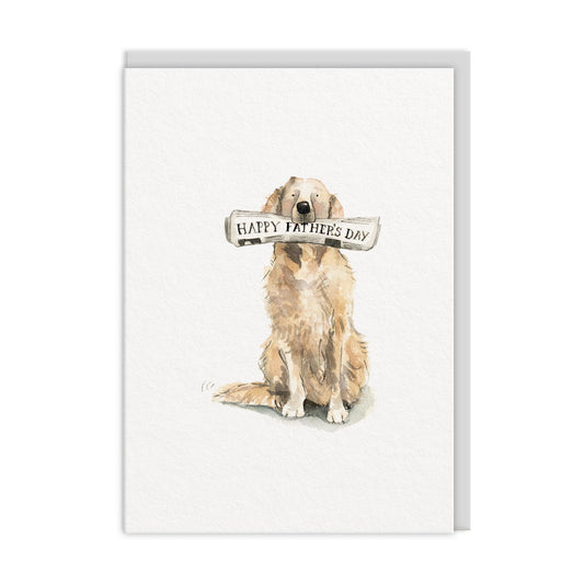 Happy Father's Day Dog Greeting Card