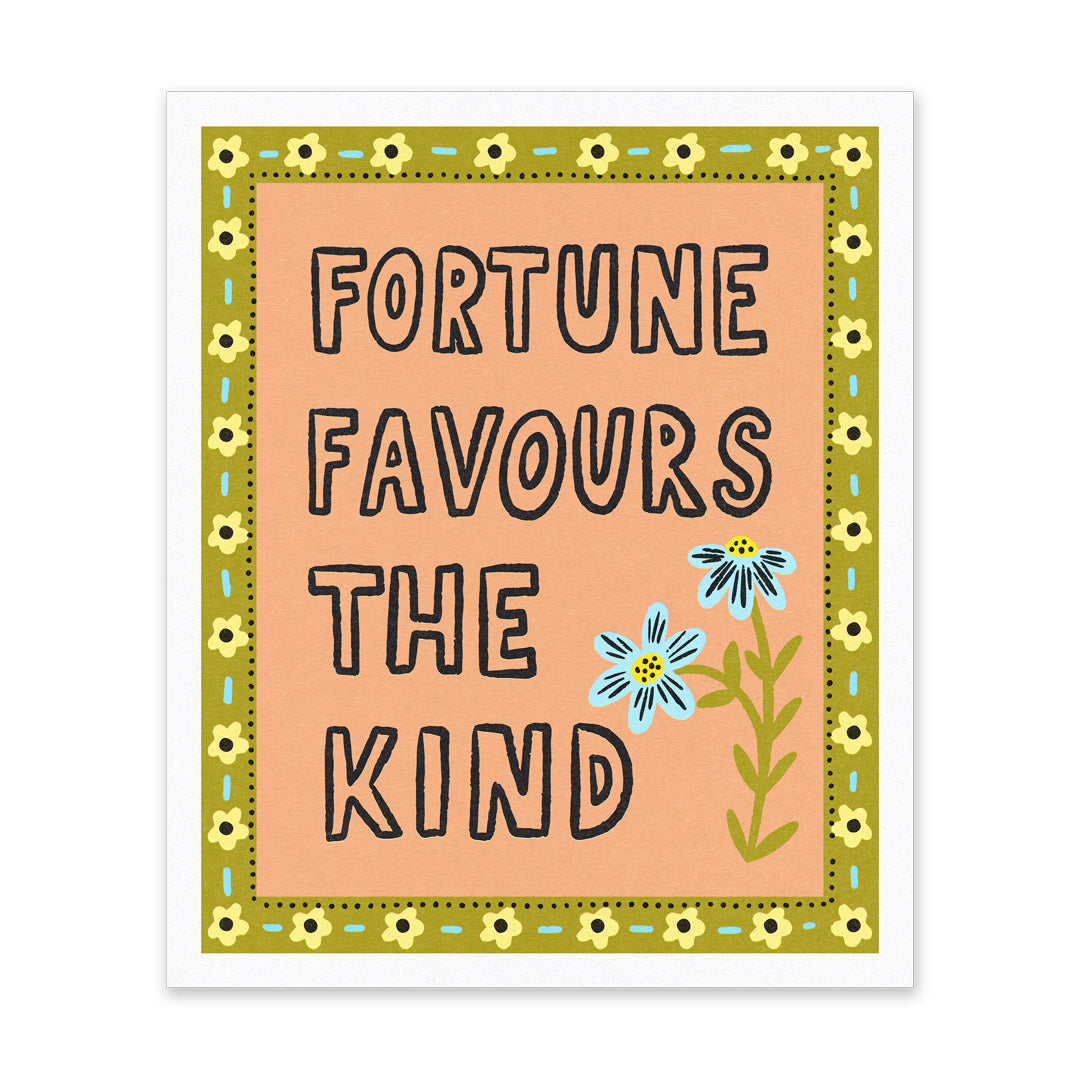 Fortune Favours Riso Print (10x12)