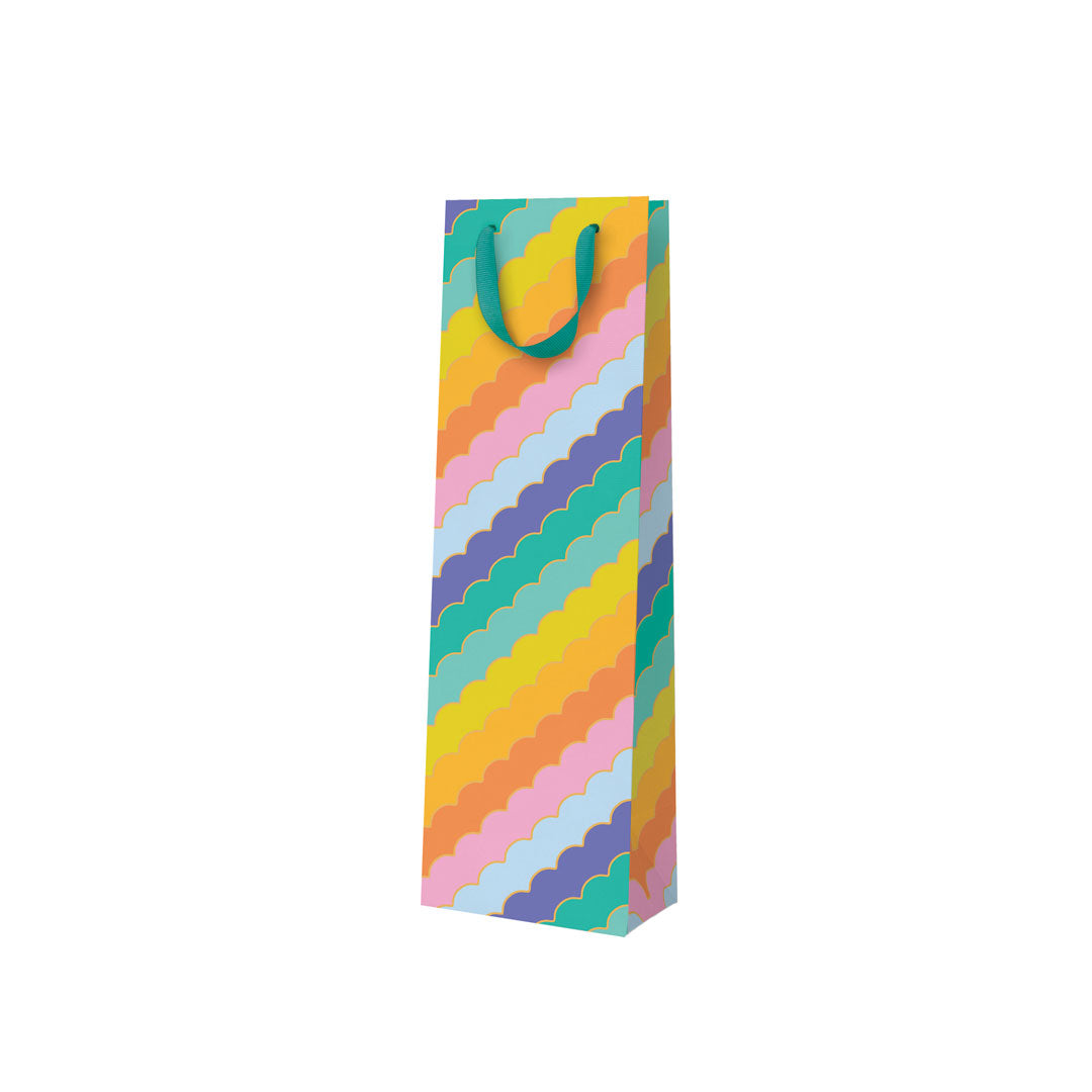 Rainbow Scallops Bottle Bag