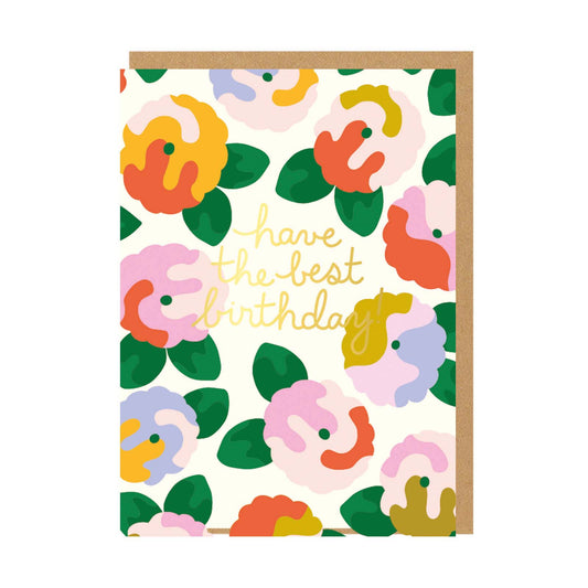 Have the Best Birthday Floral Birthday Card