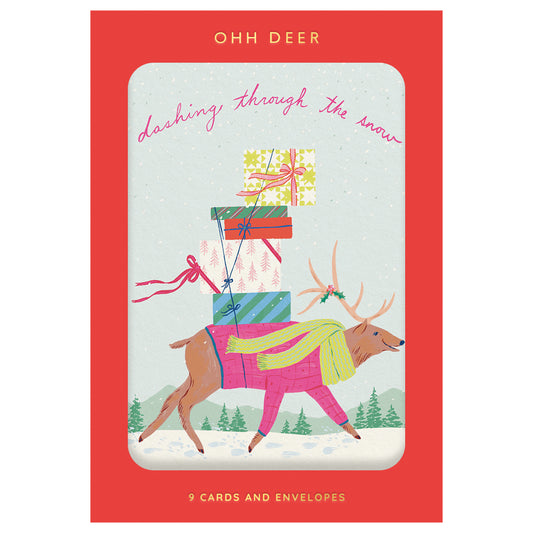 Pack of 9 Christmas Cards - Christmas Critters