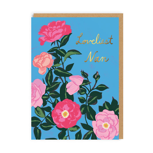 Roses Loveliest Nan Mother's Day Card