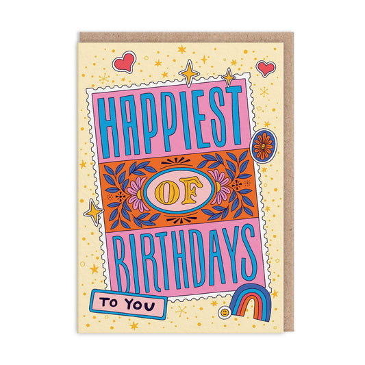 Happiest Of Birthdays Greeting Card