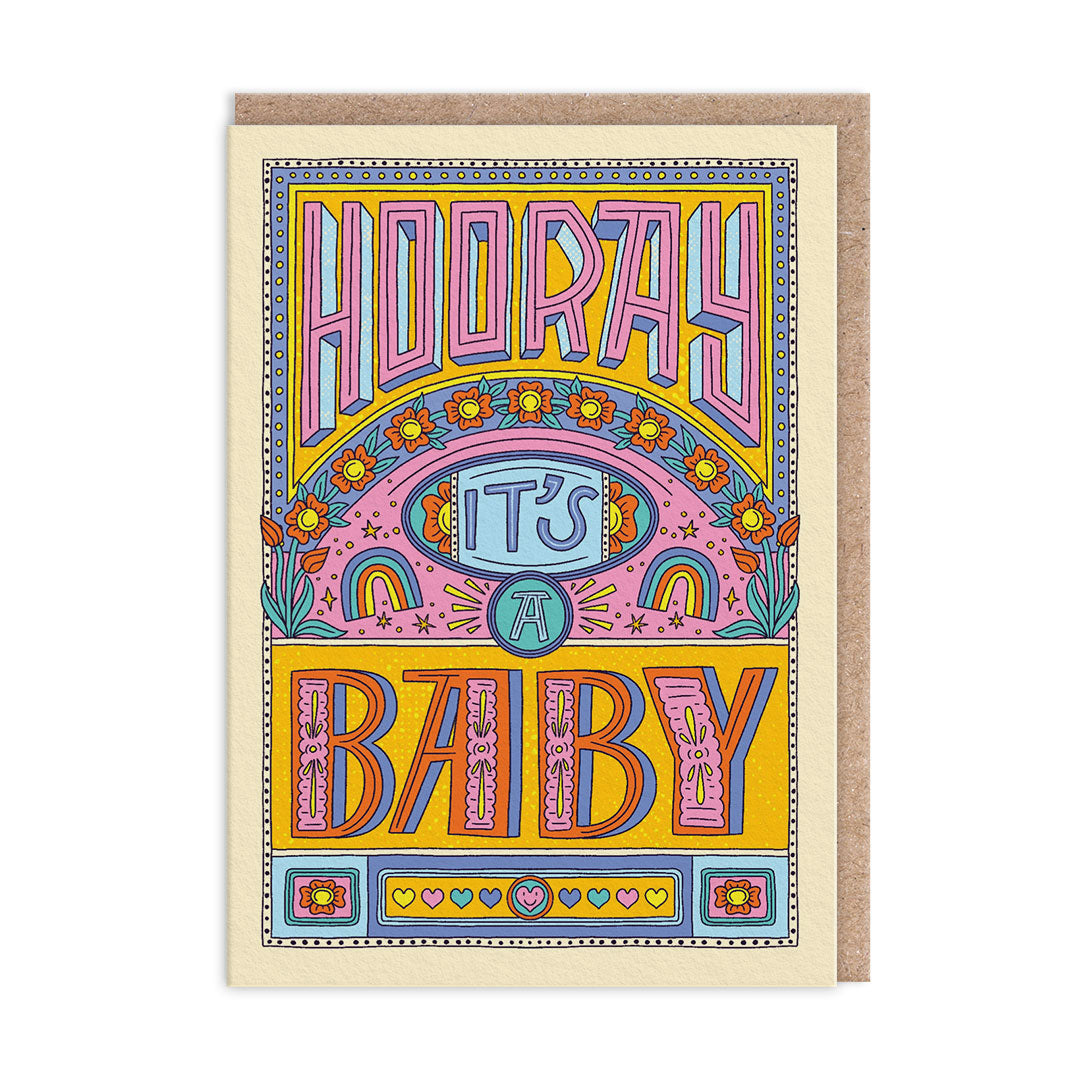 Hooray New Baby Greeting Card