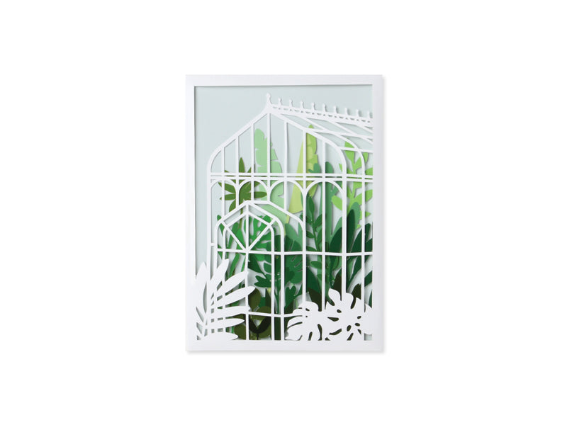 Glass House 3D Pop Up Greeting Card