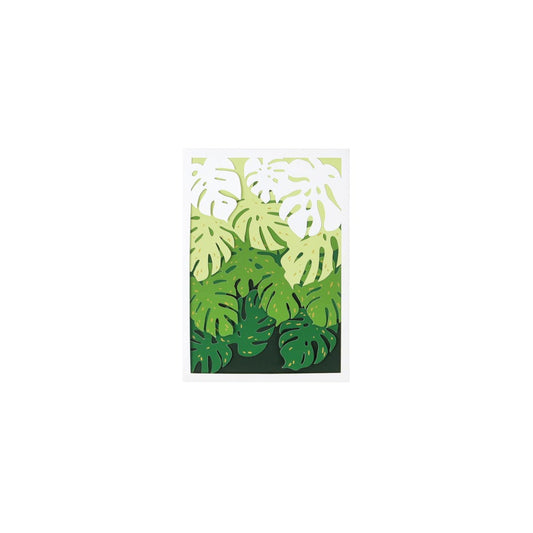 Monstera 3D Layered Greeting Card