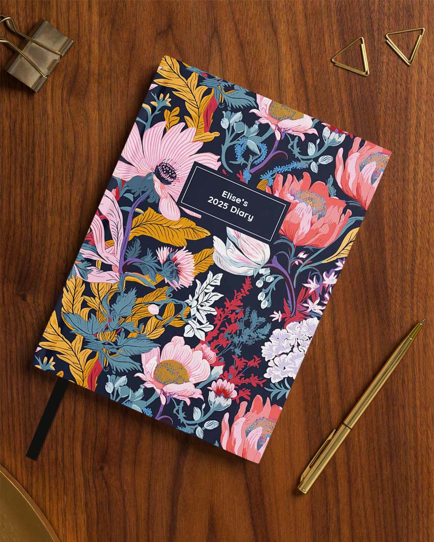 Floral Repeat 2025 Diary