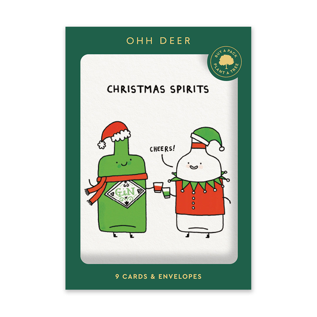 Pack of 9 Christmas Cards - Gemma Correll