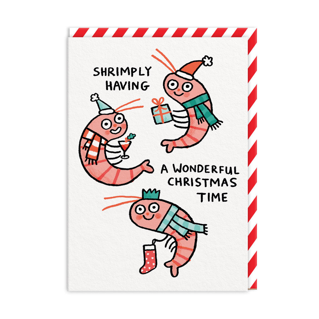 Shrimply Wonderful Christmas Greeting Card
