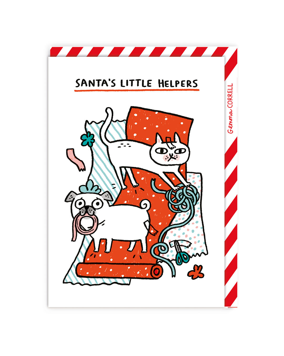 Santa's Little Helpers Christmas Card