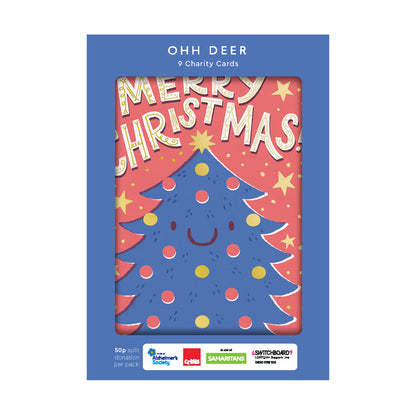 Hello! Lucky x 3 Charity Christmas Cards (Pack of 9)