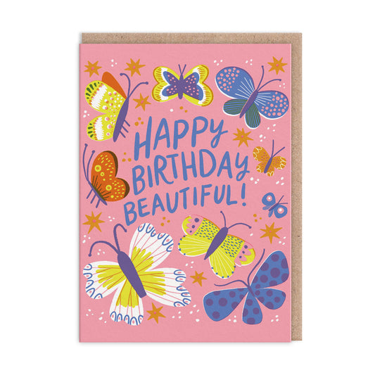 Beautiful Butterfly Birthday Card