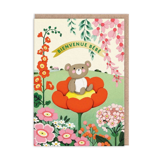 Bienvenue Bébé Welcome Baby Greeting Card