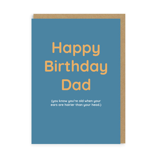 Hairier Ears Dad Birthday Card