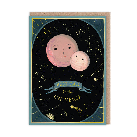 Best Dad In The Universe Greeting Card