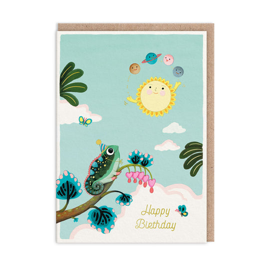 Solar Juggle Greeting Card