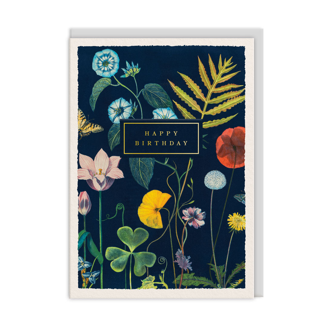 Birthday Poppies Greeting Card