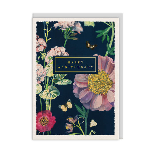 Happy Anniversary Botanical Greeting Card