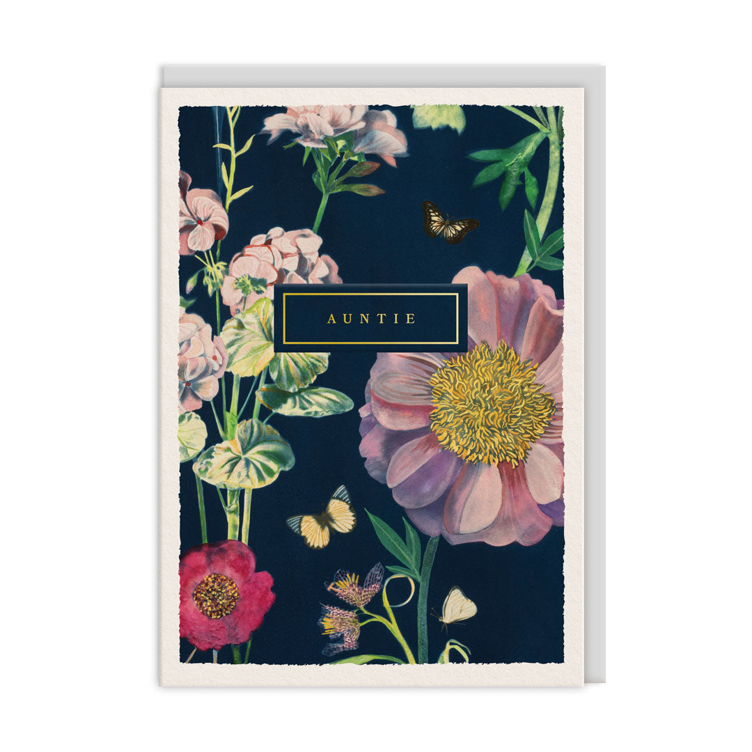 Auntie Botanical Greeting Card
