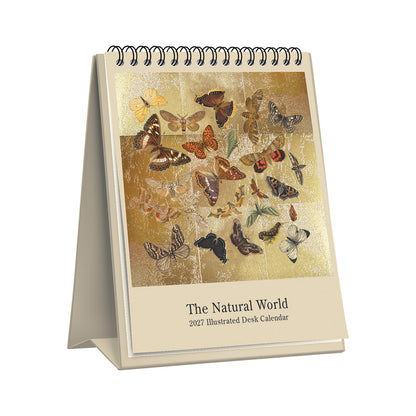 Natural World Gold Leaf Desk Calendar
