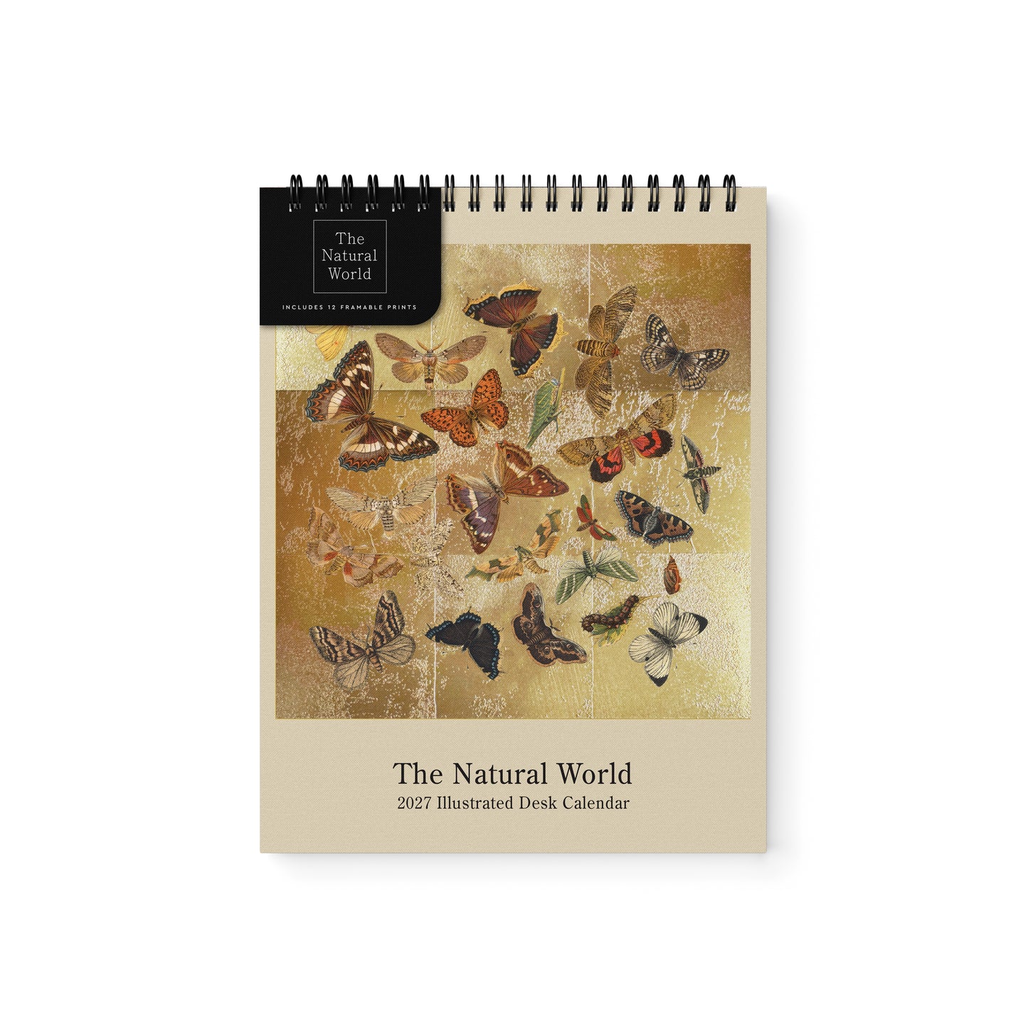 Natural World Gold Leaf Desk Calendar