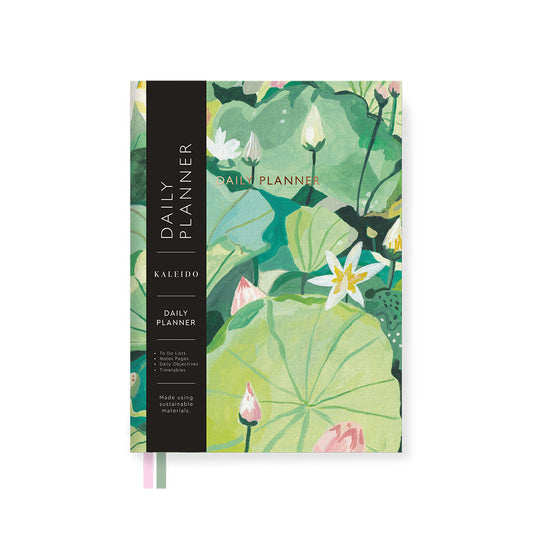 Waterlillies A5 Fabric Daily Planner