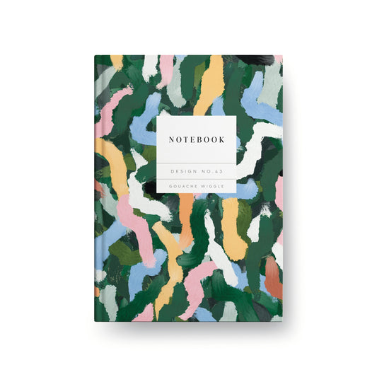 Kaleido Design No.43 Gouache Wiggle Hardback Notebook