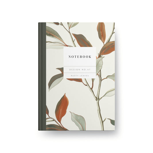 Kaleido Design No.47 Rusty Leaves Hardback Notebook