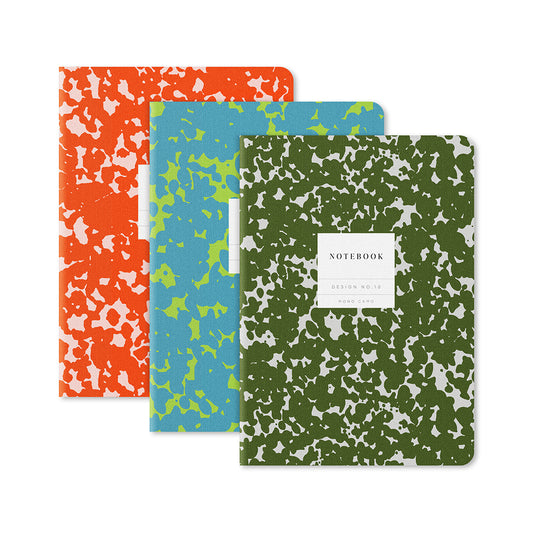 Kaleido Set No.3 | 3 Pack Stitched A5 Notebooks