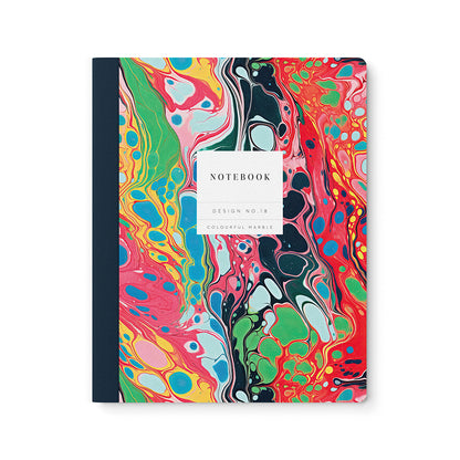 Design No.18 Colourful Marble Exercise Book