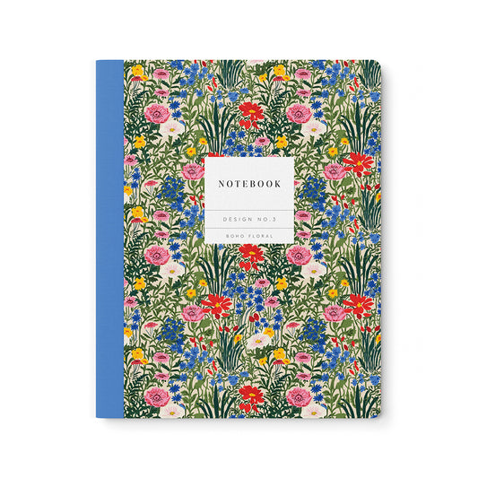 Design No.3 Boho Floral Exercise Book