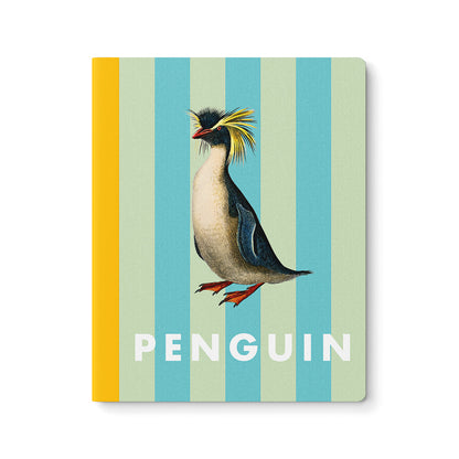 Striped Penguin Exercise Book